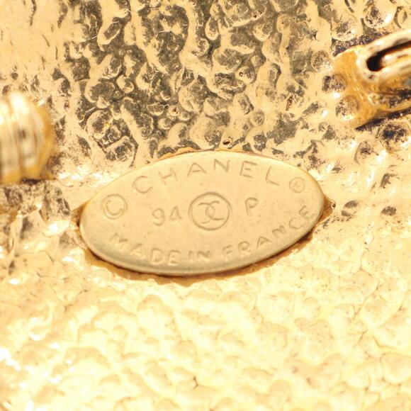 CHANEL Authentic Gold Logo Brooch - Picture 3 of 5